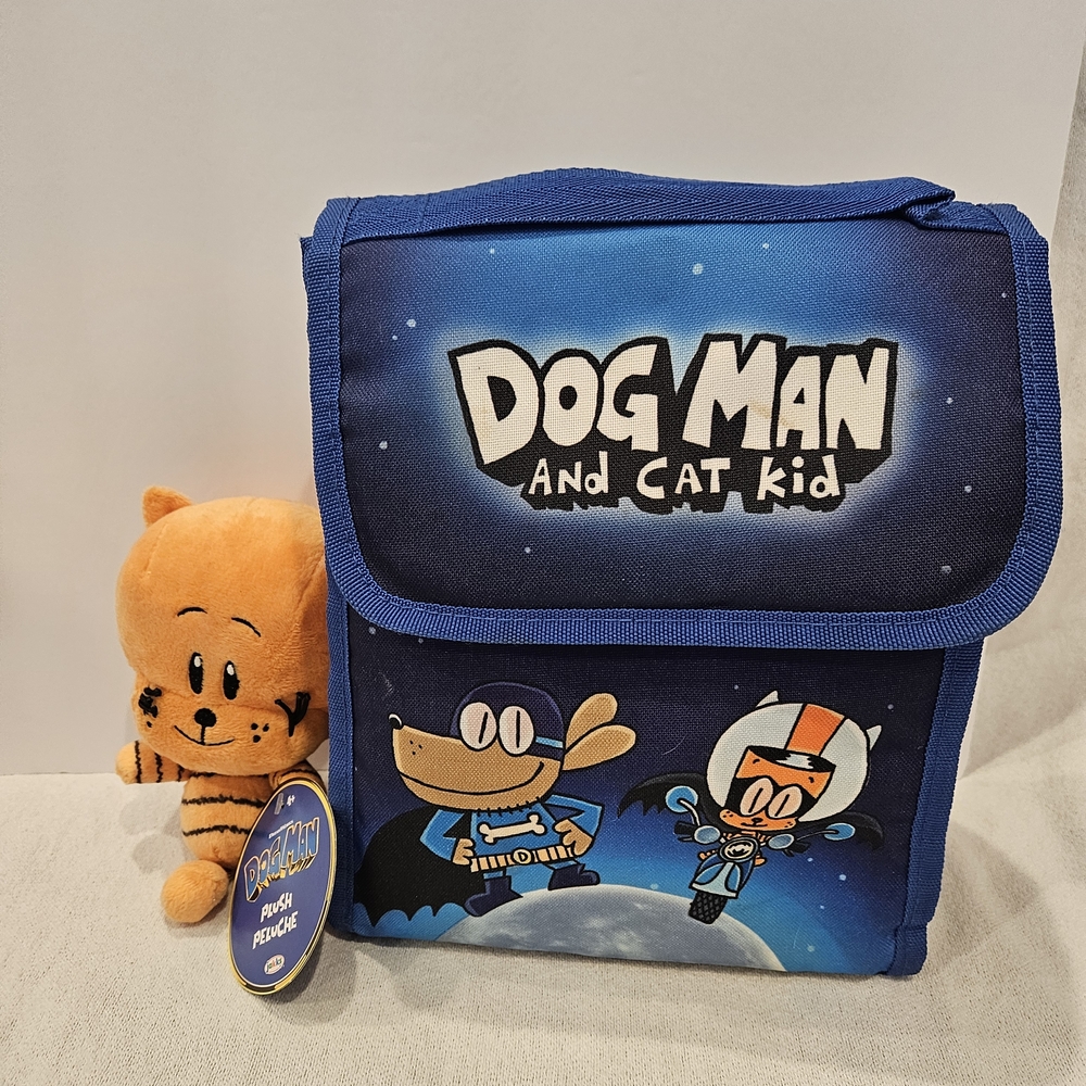 Dreamworks Blue Dog Man and Cat Kid Bag